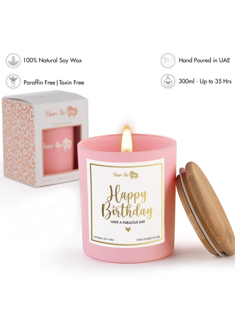 Happy Birthday - Luxury Soy Wax Candle