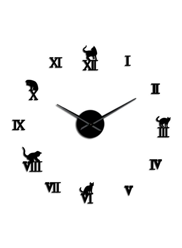 Kitty Wall Clock L (48×48)