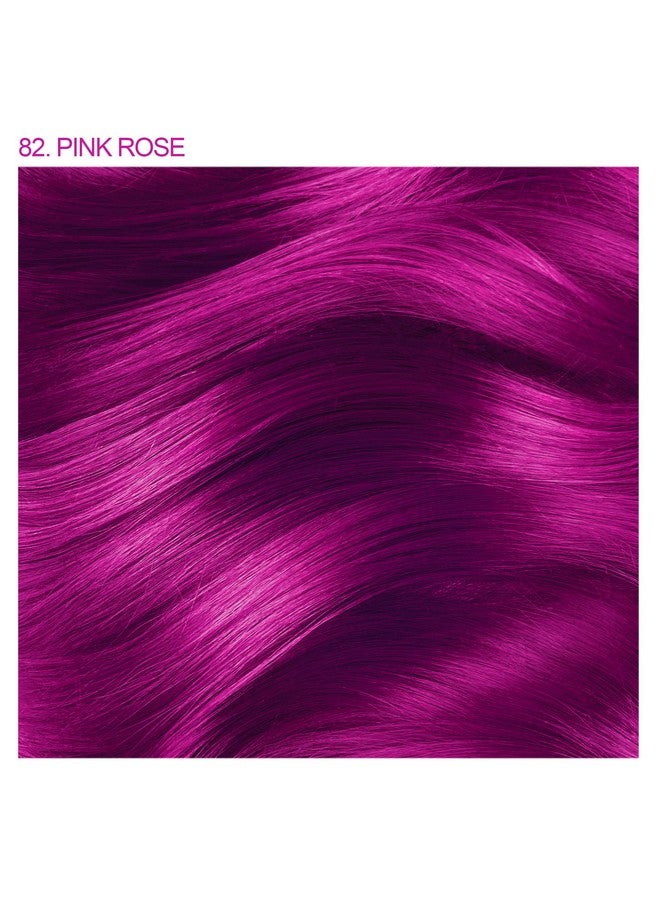 Semi Permanent Hair Color Vegan And Crueltyfree Hair Dye 4 Fl Oz 082 Pink Rose (Pack Of 1)