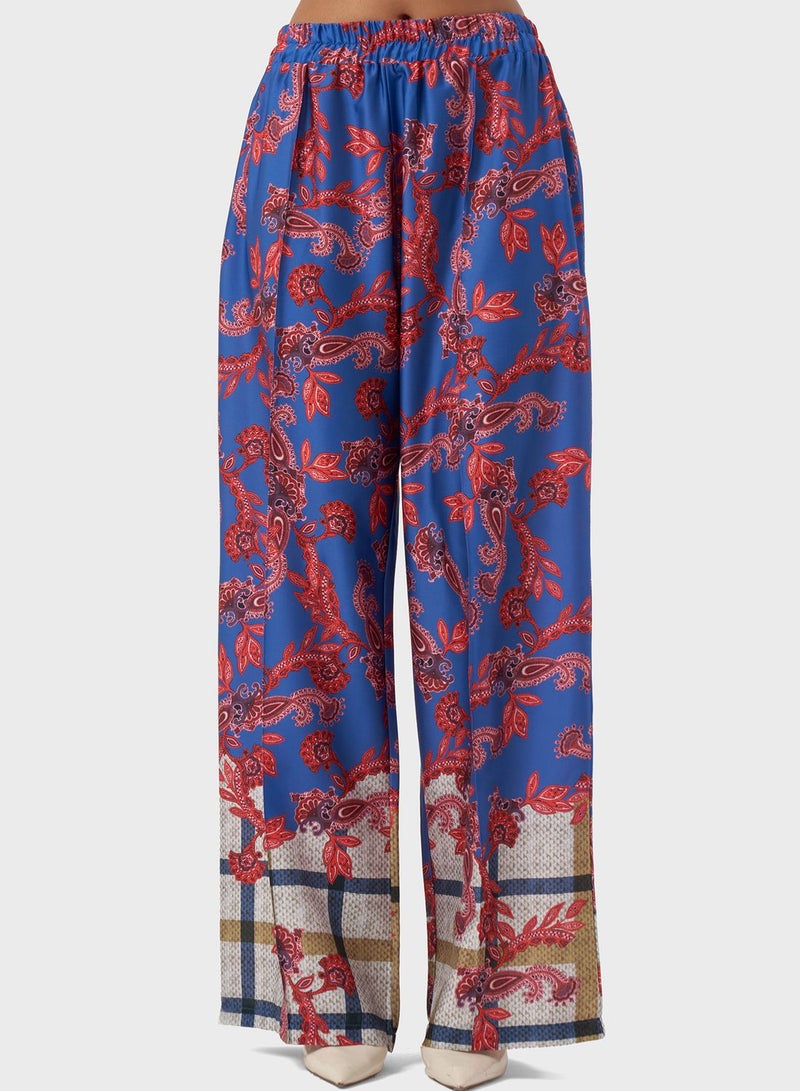 Printed High West Pants