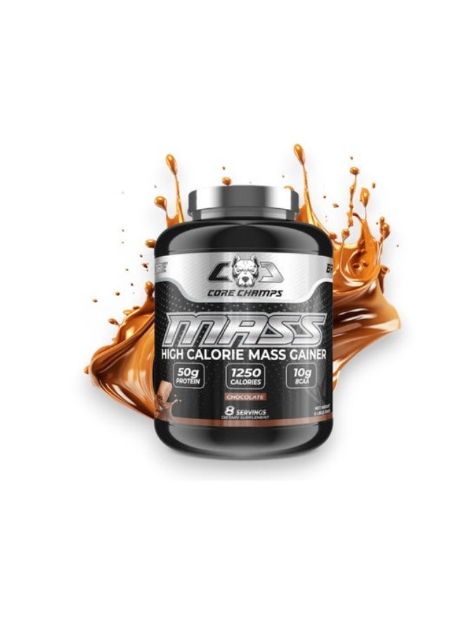 Mass Gainer, High Calorie Mass Gainer, Chocolate Flavour, 6 Lbs