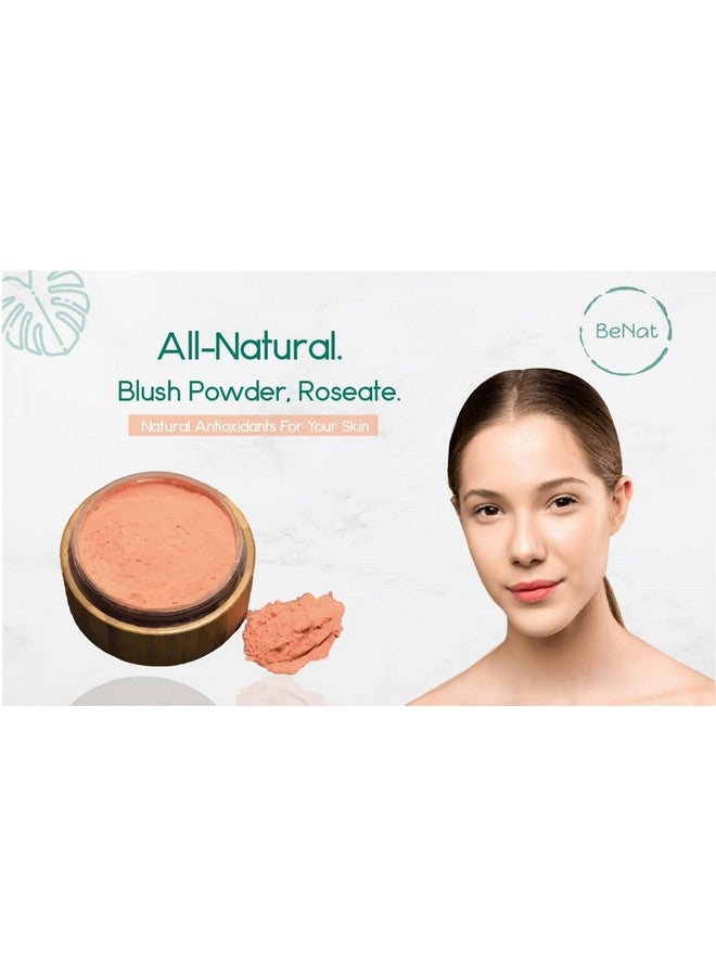 . Blush Powder Roseate. Vegan. Allnatural. Made With Fewer Natural Ingredients. 0.4Oz. Packed In A Beautiful Bamboo Ecofriendly Case.