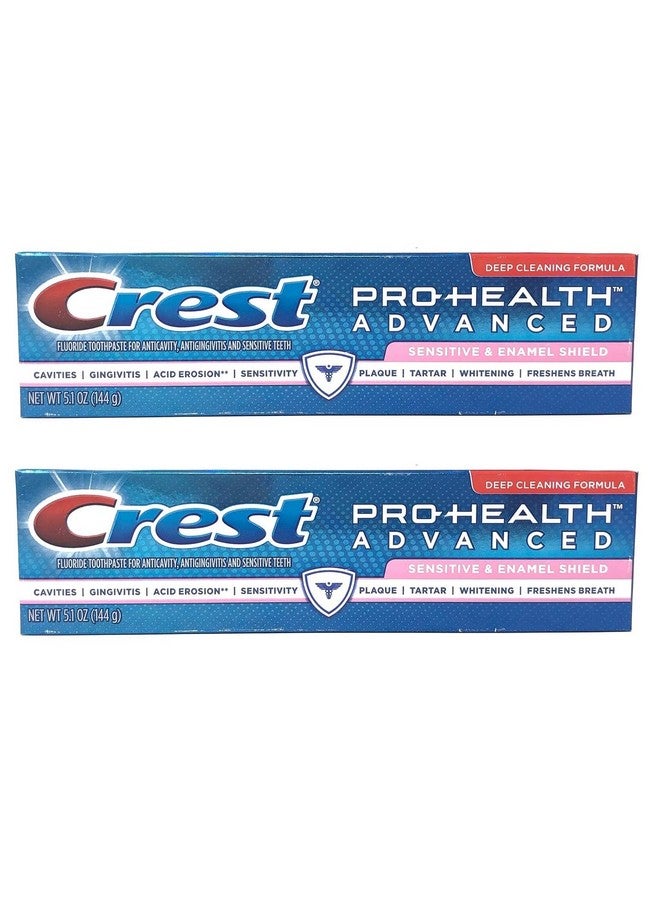 Prohealth Advanced Sensitive & Enamel Shield Toothpaste 5.1 Oz (Pack Of 2)