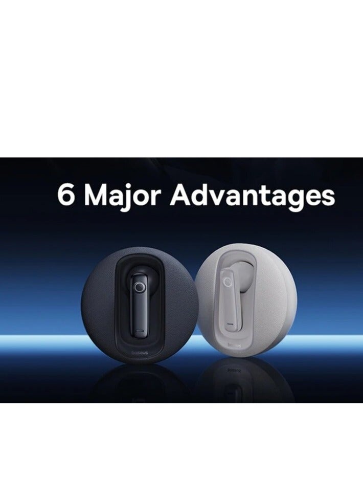 C-Mic CM10 Smart Unilateral Wireless Headphone For Car, Solar Charging Bluetooth 5.3 Wireless Earbuds For Android & iPhone, Ultra Comfort, 45 to 50 Hours Playtime Single-Ear Earbud- Black