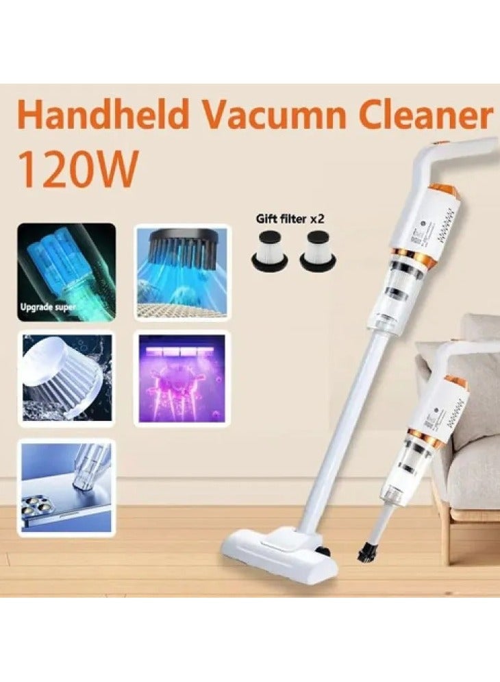 Portable Handheld Vaccum Cleaner Dust Collector USB Charging Design for Home, Office, Car Vacuum Cleaner Cleaning Supplies Essential 120 W Powerful Suction Floor Mop