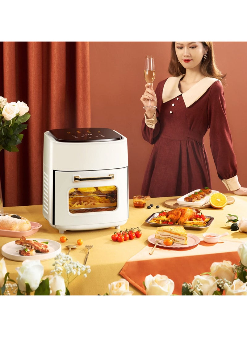 5-in-1 Digital Air Fryer Oven with Rapid Air Circulation, Oil Free LED Screen Timer&Temperature 1400 W Large Capacity Oil-Less Air Fryer, for Small Households & Student Living