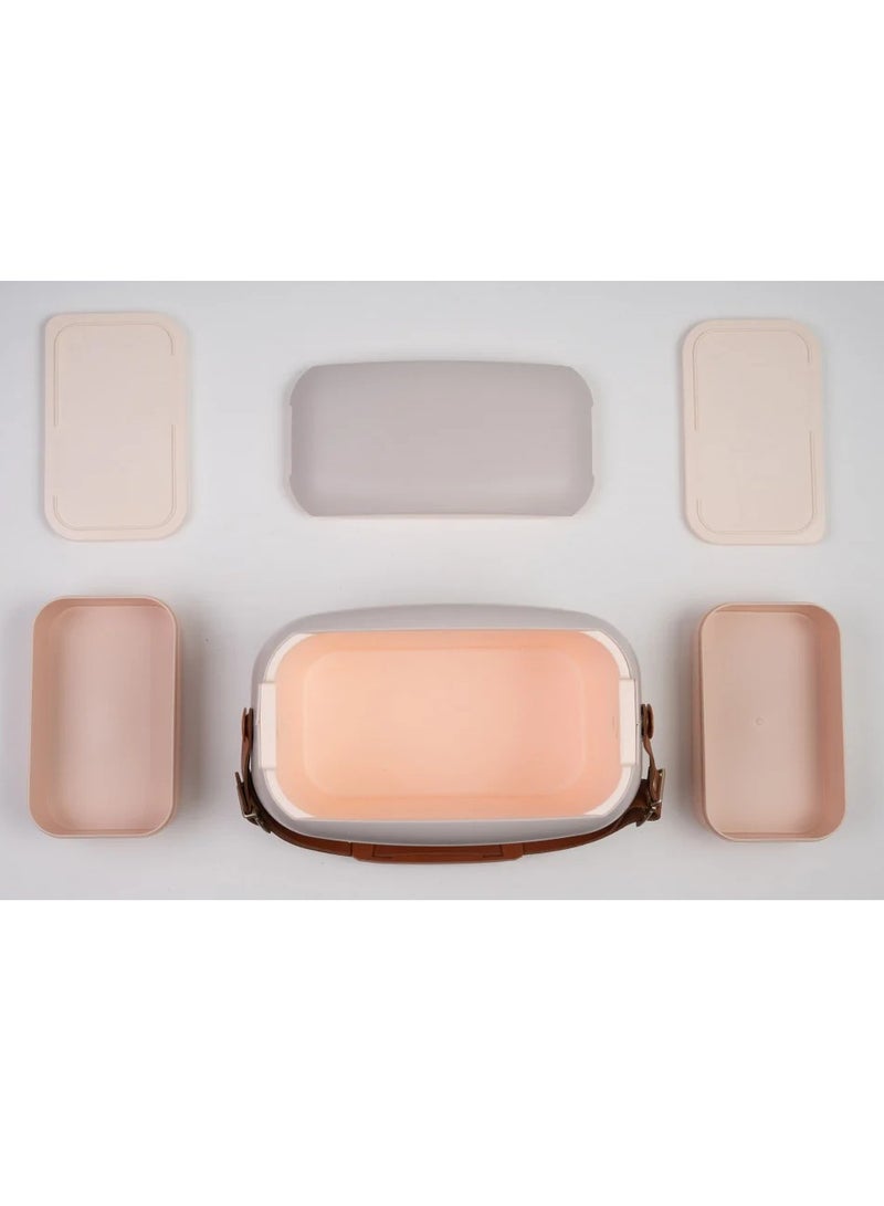 6 Liters Urban Cooler Bag with 2 Containers Matcha Perla Gold| Lunch Box | thermal cooler box | Ice Box, PB- 9345