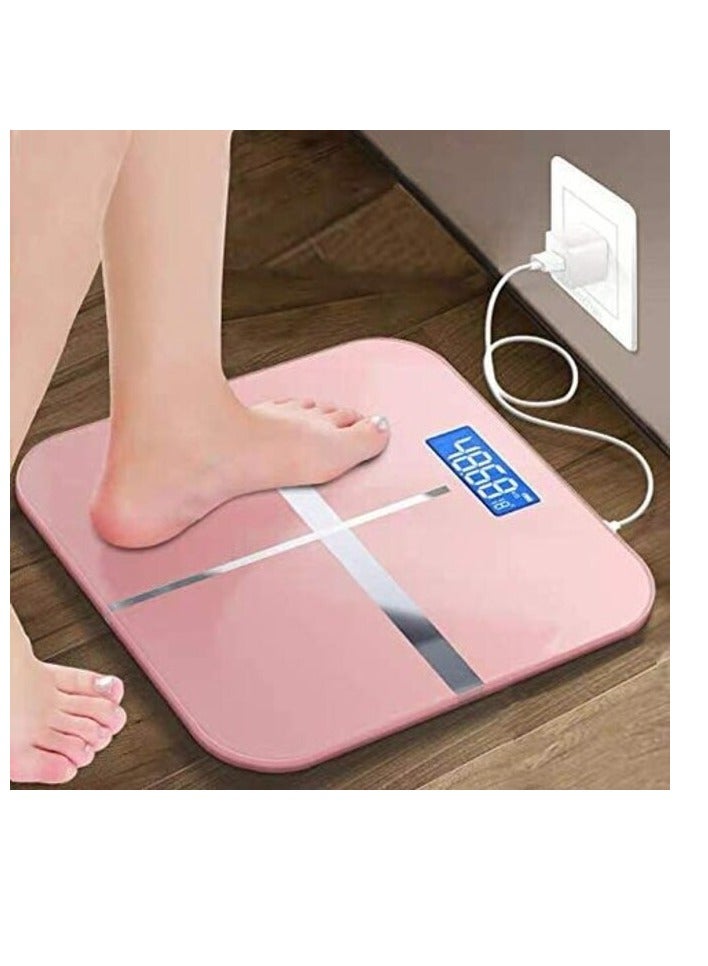 Aiwanto Bathroom Scale Bathroom Body Scale Weight Scale Bathroom Weighing Scale Gift for Women's Bathroom Digital Scale Pink