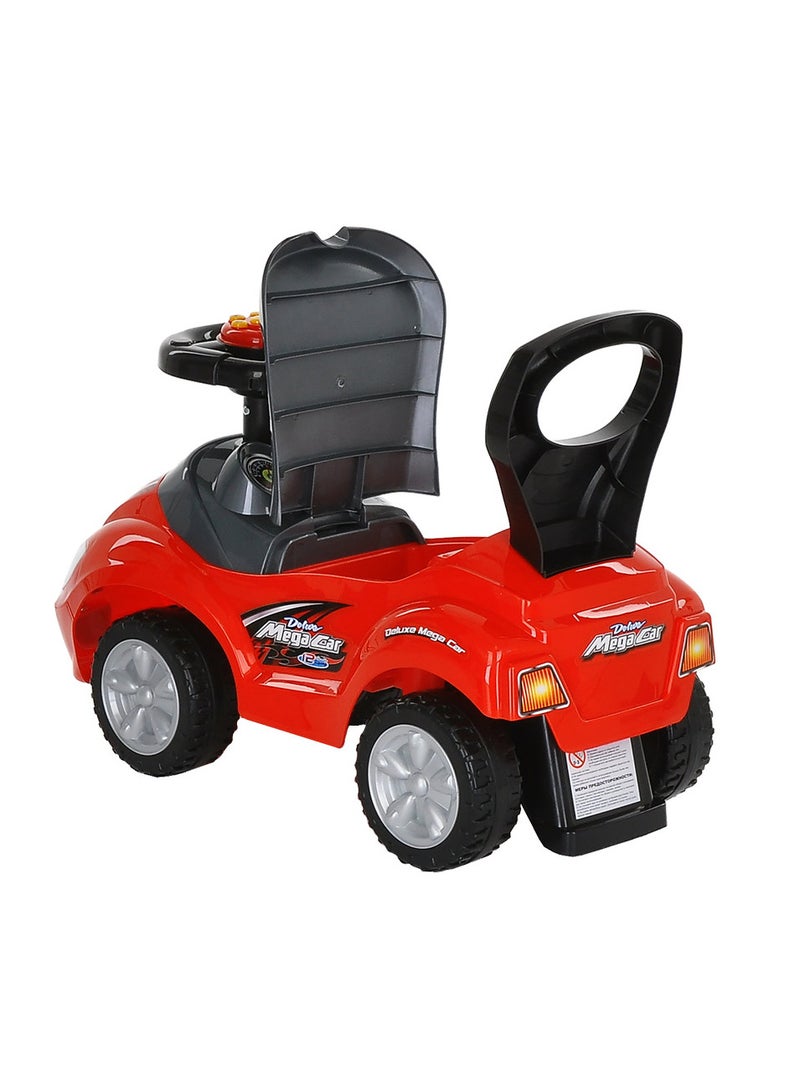 Mega Car Rideon Pusher Car - Red