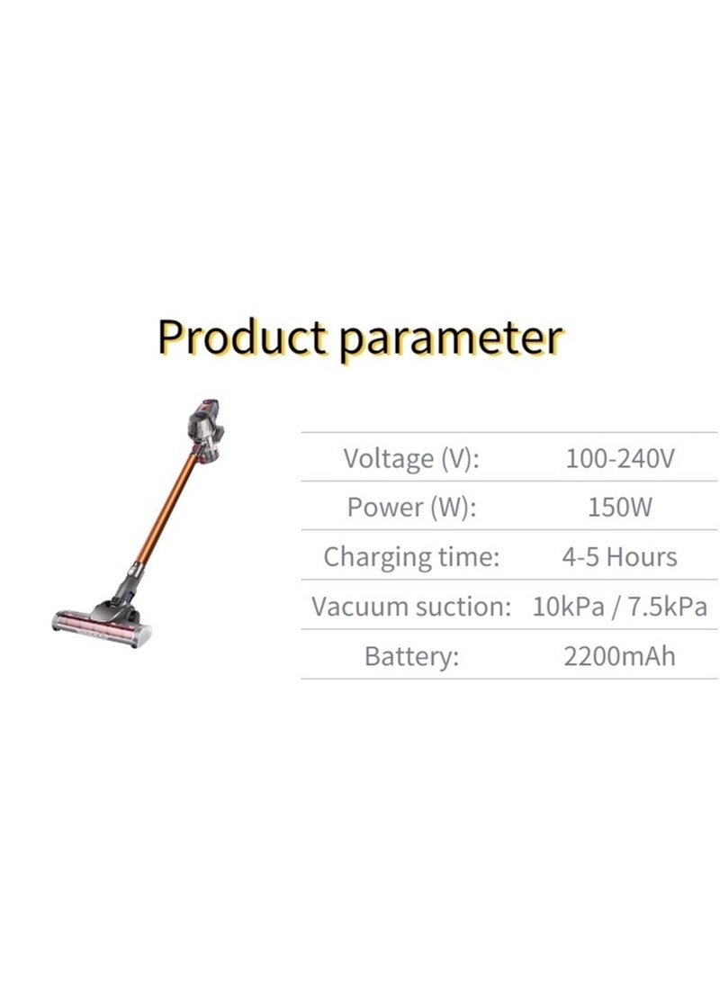Upright Vacuum Cleaner Handheld Wireless Vacuum Cleaner 12000Pa Powerful Suction 40mins Runtime Cordless Stick Aspirator for Home