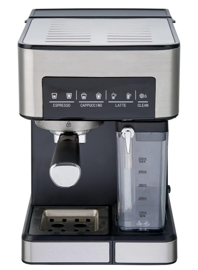 Professional Espresso Coffee Maker, Espresso Maker Cappuccino & Latte Macchiato, Professional Espresso Machine With 3 Types of Coffee Maker With Glass Shot, Espresso Machine For Home & Office