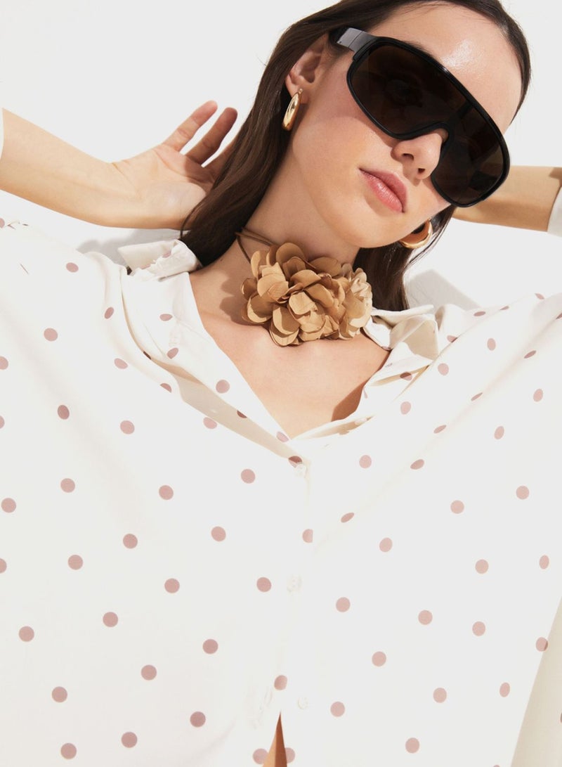 Printed Button Down Shirt