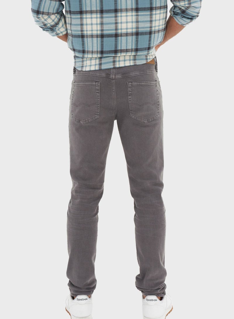 Light Wash Slim Fit Jeans