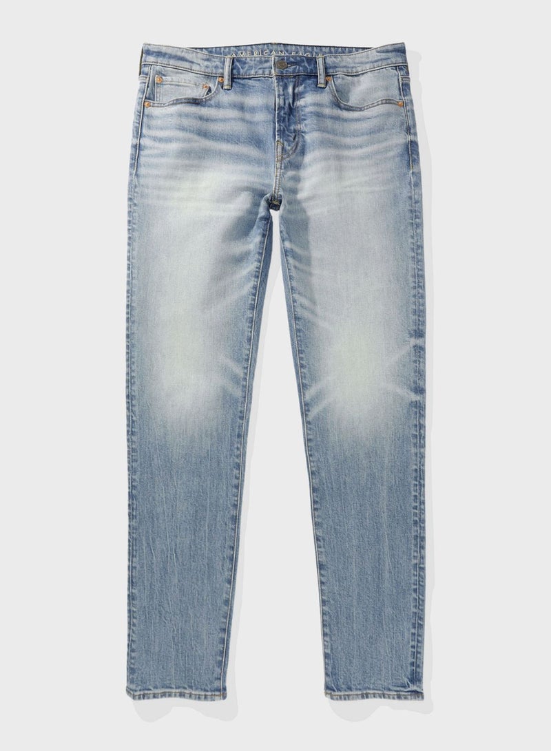 Light Wash Slim Fit Jeans