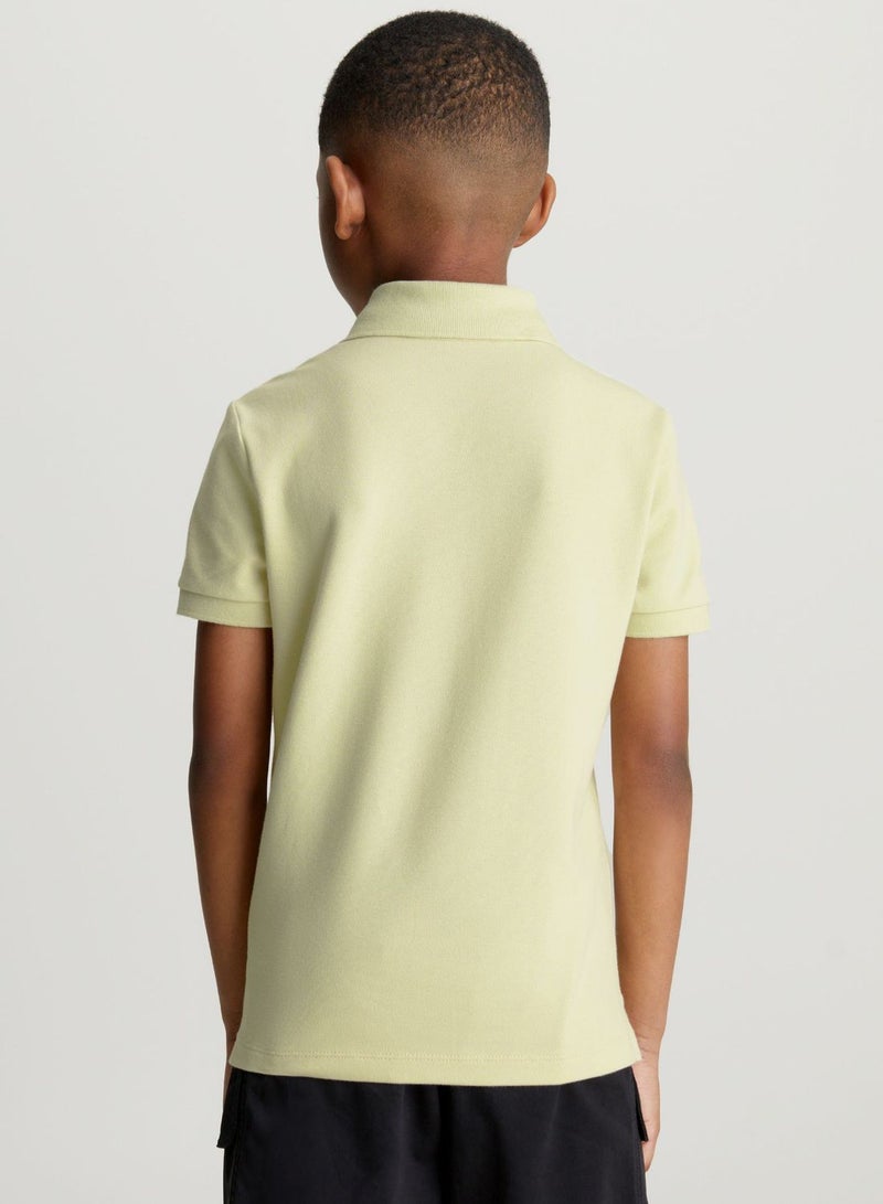 Kids Layered Mesh Polo