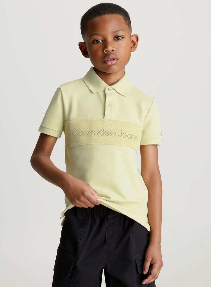 Youth Layered Mesh Polo