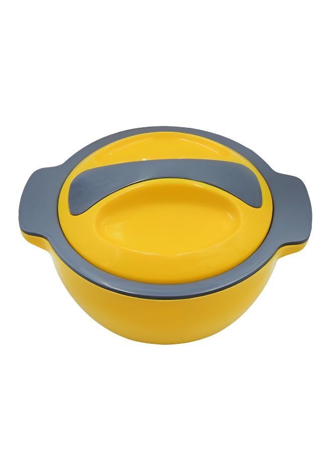 Sturdy Interior Food Warmer Casserole Hot Pot with Stainless Steel - Yellow
