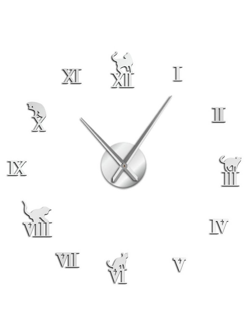 Kitty Wall Clock M (48×48)