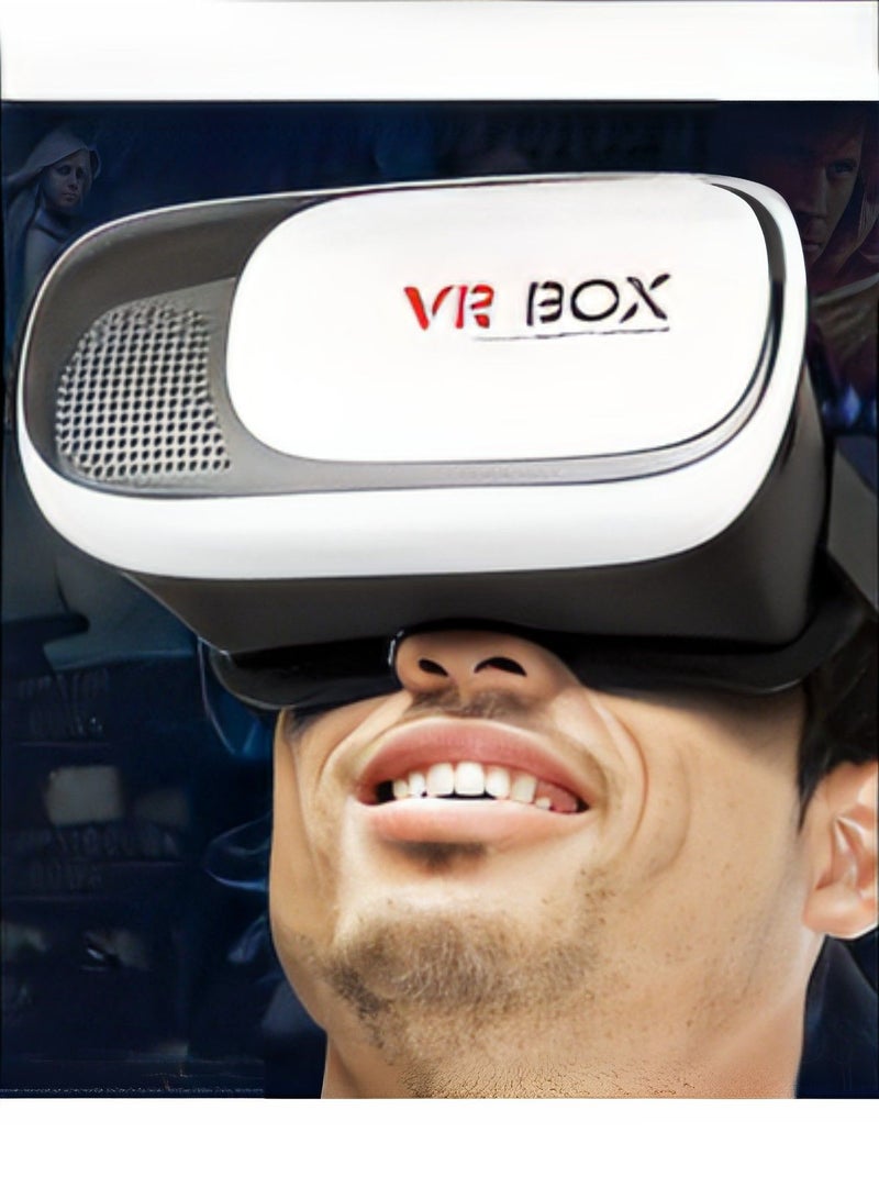 3D Virtual Reality VR Box 2.0 Glasses Smart Phone Universal Headset Goggle Video Compact Portable Design Adjustable lens & Focus Controls