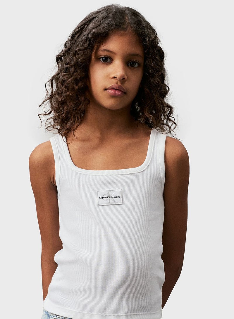 Youth Square Neck Tank Top