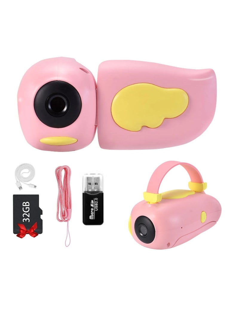 Digital Camera For Kids Girls Boys Teens 12MP Kids Camera With 32GB SD Card Full HD 1080P Cameras Rechargeable Mini Camera Educational Toys Camera Kids Toys 2.0