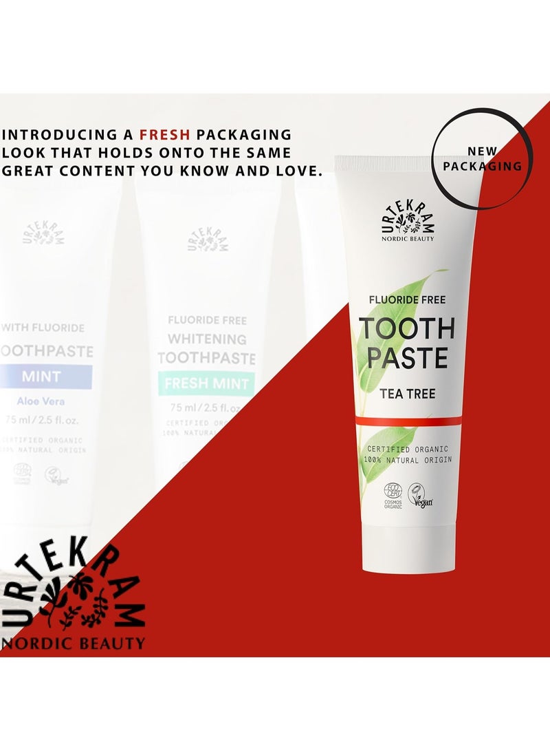 Fluoride Free Tea Tree Toothpaste 75 ML