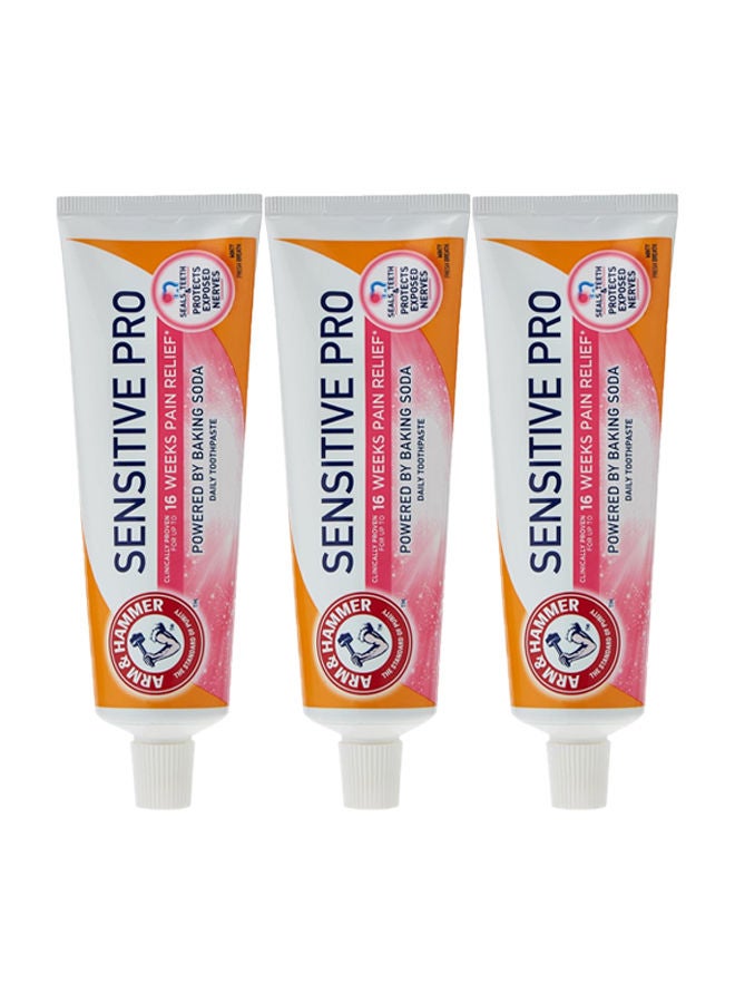 Sensitive Pro Toothpaste with Liquid Calcium 75ml Pack of 3