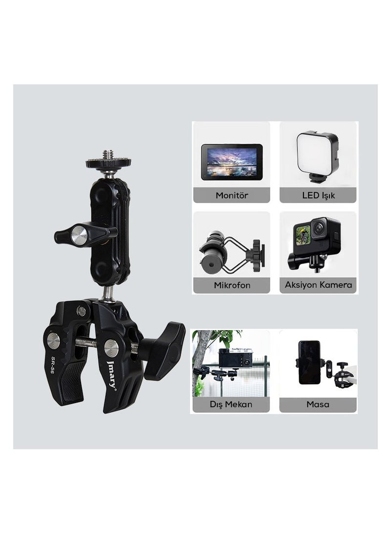 Sr-56 Super Clamp For Mobile Gopro And Camera