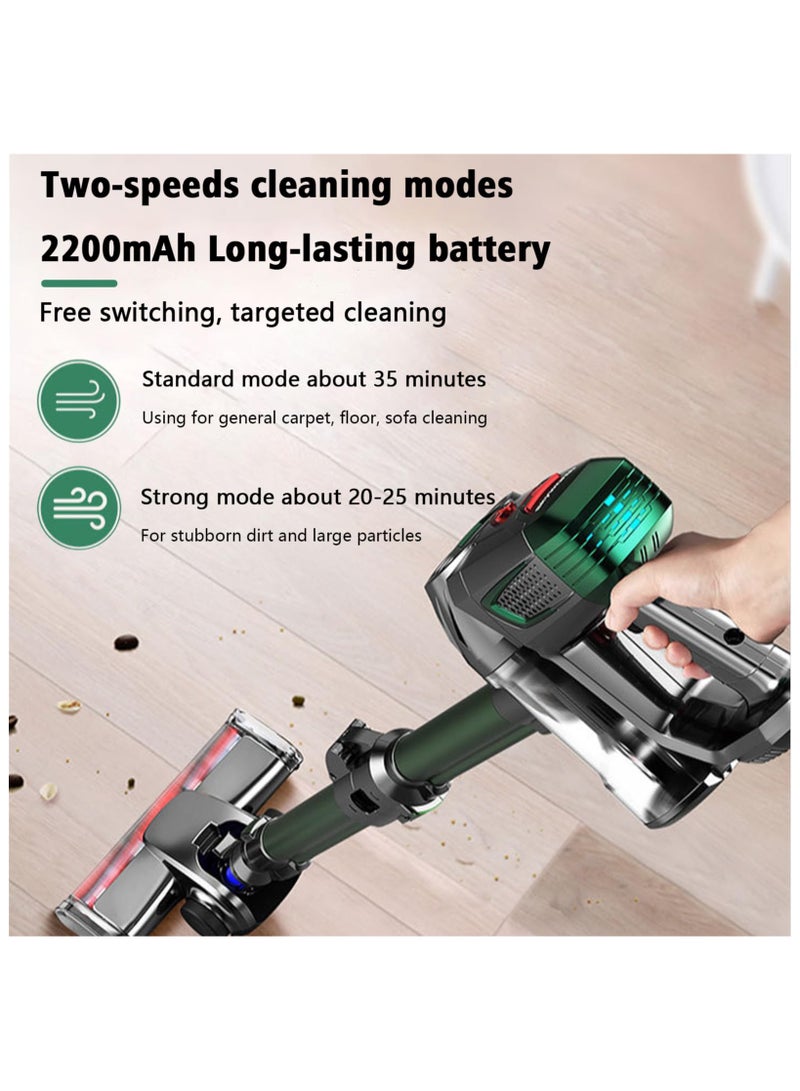 T-Do 6-in-1 rechargeable vacuum cleaner and wand with 2200mAh battery, powerful and lightweight, up to 40 minutes run time, for home, hard floors, carpets and pet hair