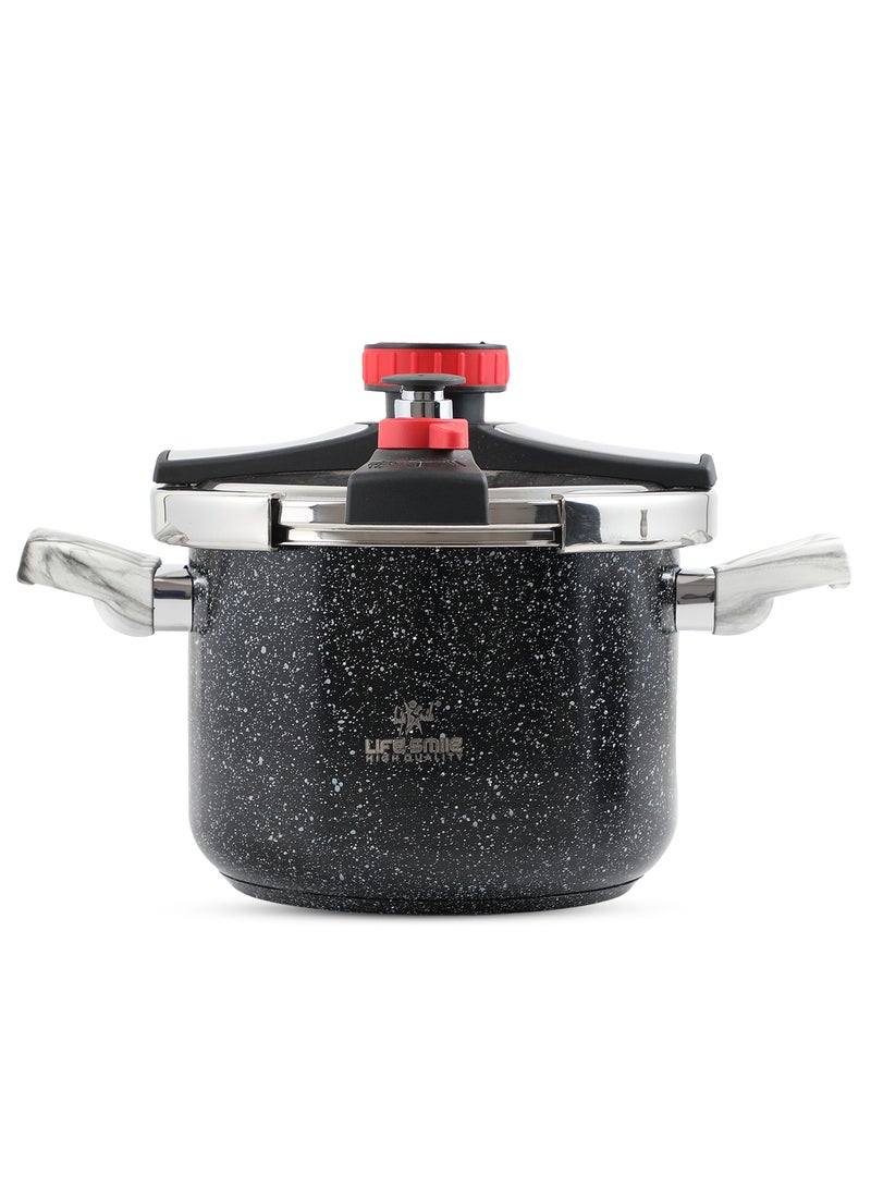 9Liter Induction Granite Coated  Pressure Cooker Easy Open 18/10 Stainless Steel  Pressure Cooker - Suitable for all kinds of Stoves