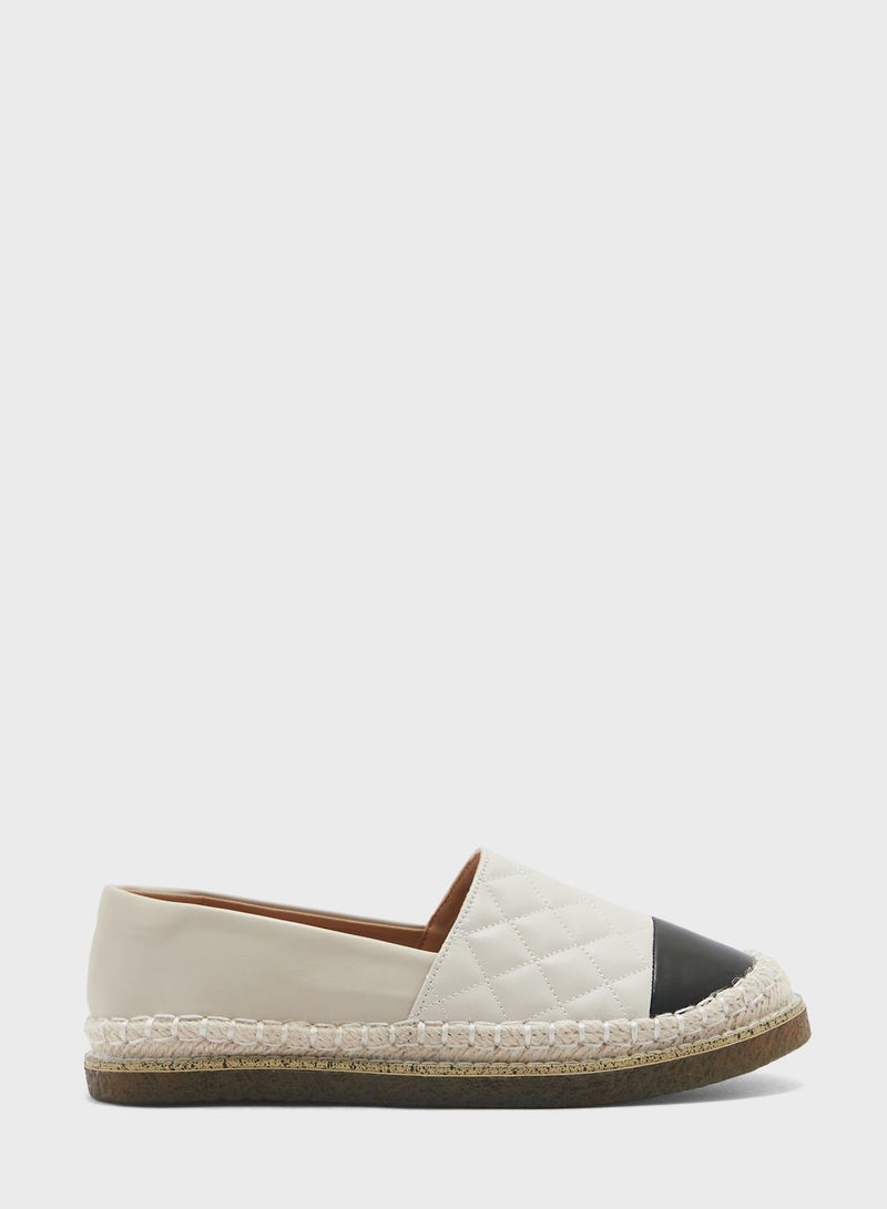 Quilted Slip On Espadrille