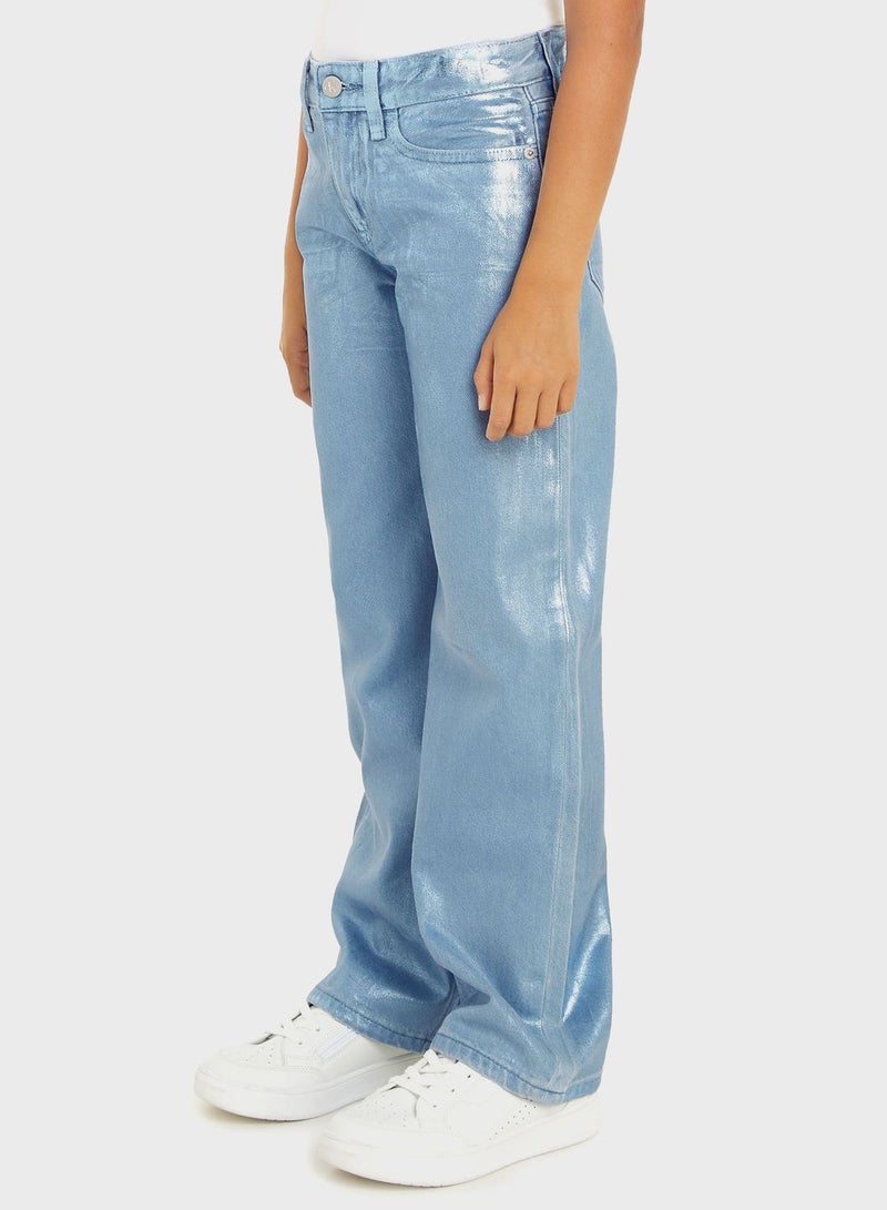 Youth Wide Leg Jeans