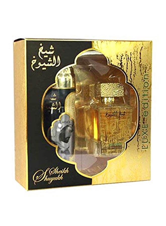 Sheikh Al Shuyukh Luxe Edition Gift Set EDP And Deodorant 100ml + 200ml