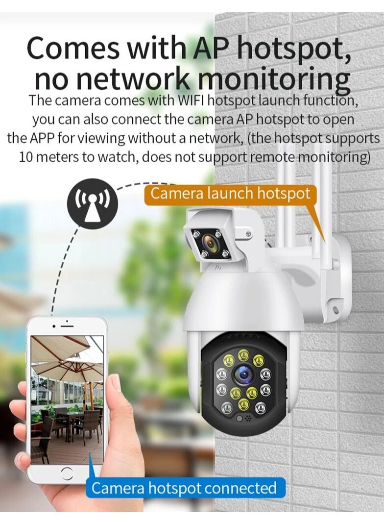 1080P PTZ Outdoor Wifi IP Camera Wireless CCTV Surveillance Camera Motion Detection IR Night Vision 2-Way Audio Camera Security