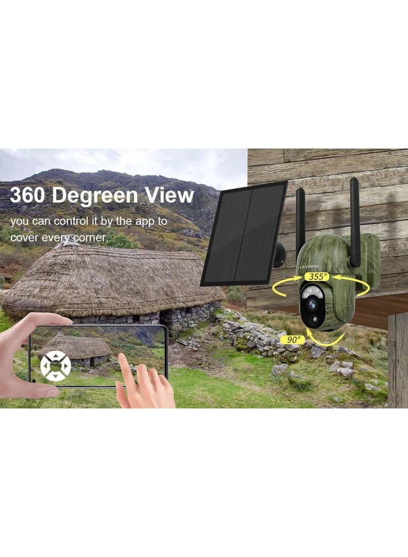 z2K 4G Solar Security Camera Wireless Outdoor Human Animal Detection Night Vision Waterproof Wildlife Hunting Camera