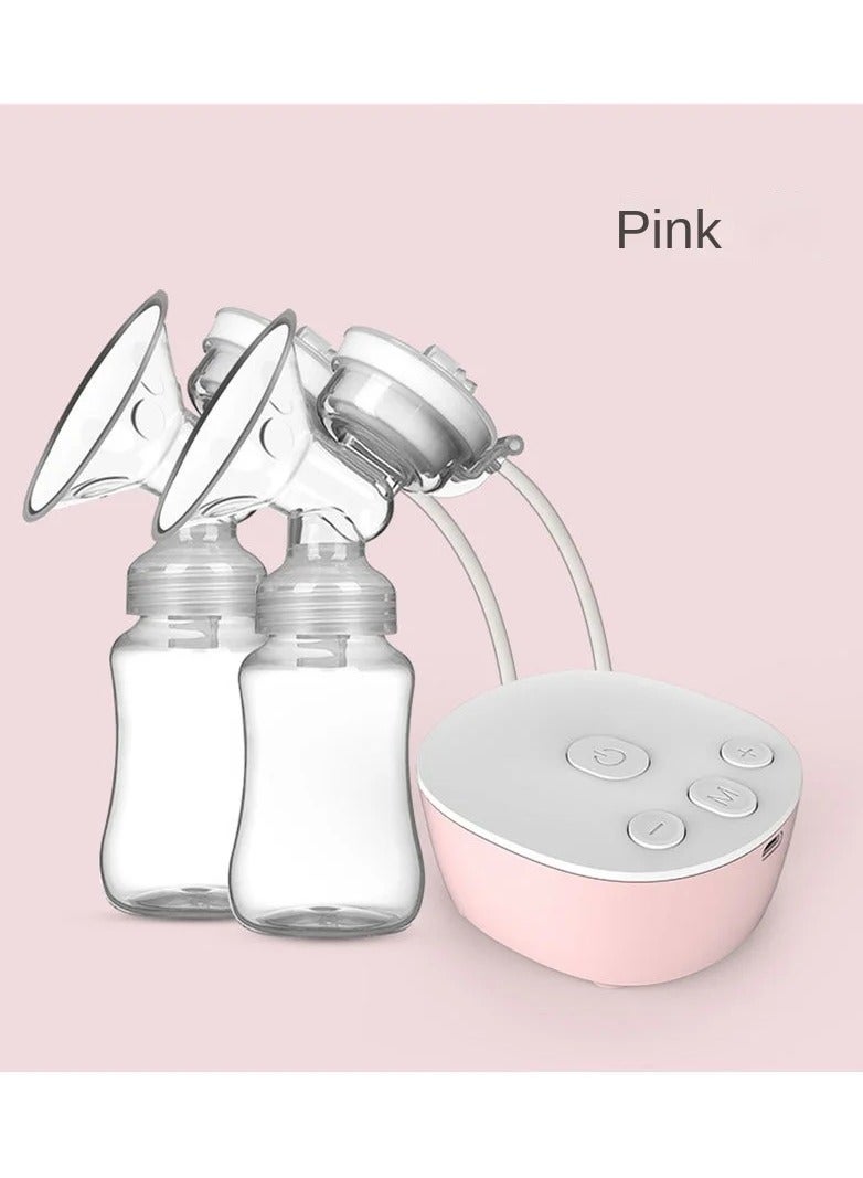 Double Electric Breast Pump USB Electric Breast Pump With Baby Milk Bottle Cold Heat Pad BPA Free Powerful Breast Pumps