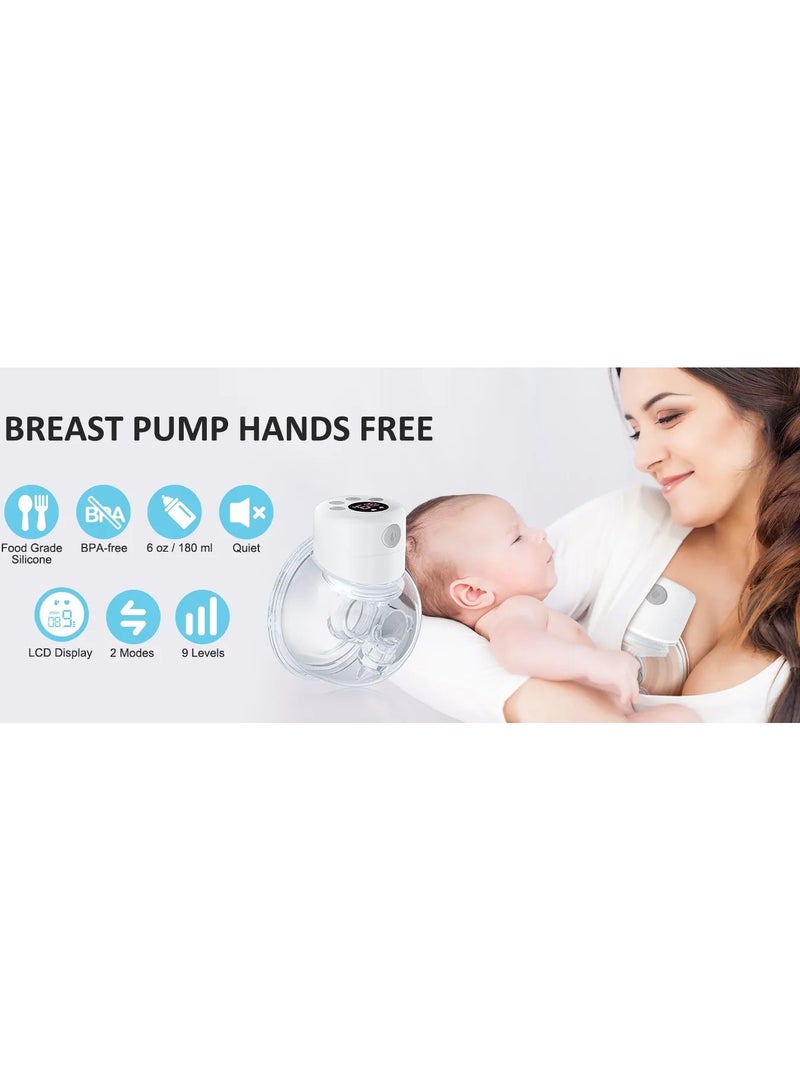 S12 Hands Free Electric Breast Pumps Mother Milk Extractor Portable Breast Pump Wearable Wireless Breastpump (27MM Single)