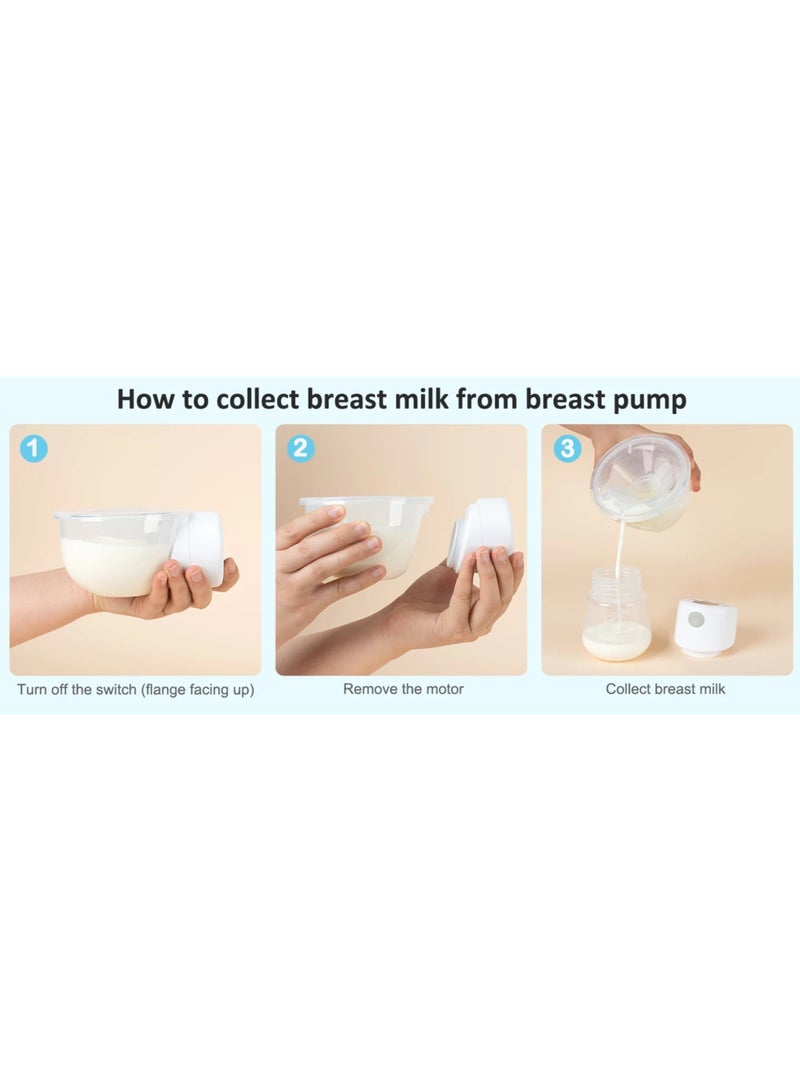 S12 Hands Free Electric Breast Pumps Mother Milk Extractor Portable Breast Pump Wearable Wireless Breastpump (27MM Double)