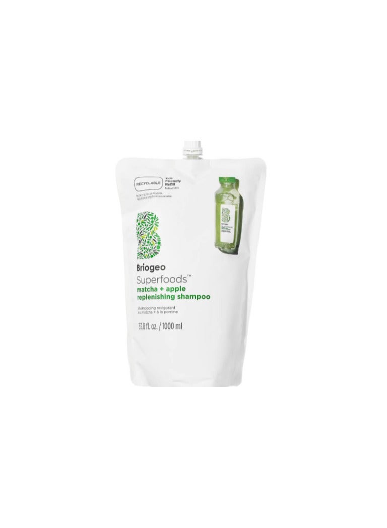 BRIOGEO SUPERFOODS MATCHA AND APPLE REPLENISHING SHAMPOO 959G