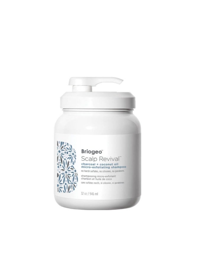 BRIOGEO SCALP REVIVAL CHARCOAL + COCONUT OIL MICRO-EXFOLIATING SHAMPOO