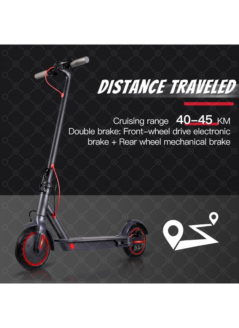 Electric Scooter for Adults with 350 Watts Motor | Foldable Electric Bike Scooter 8.5 Inch Tires, Max Speed 35 Km/h with 20 Miles Range | Folding E-Scooter