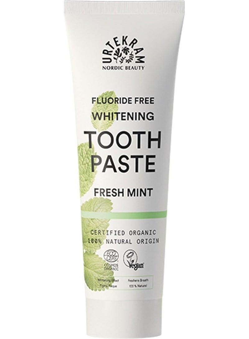 Fluoride Free Whitening Toothpaste Fresh Mint 75 ML