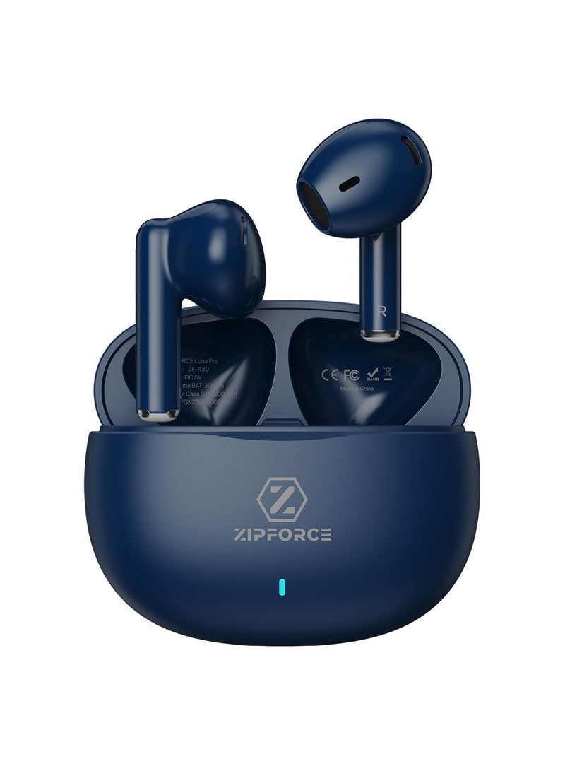 True Wireless Earbuds, In-Ear Bluetooth 5.3 Headphones 4-Mics ENC Clear Call, Bluetooth Earbuds Touch Control, IPX6 Waterproof TWS, Light-Weight Earphones