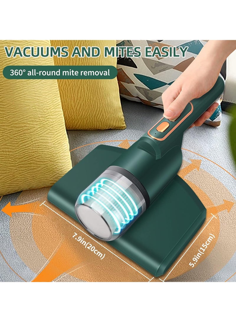 Bed Vacuum Cleaner,Handheld UV Mattress Vacuum Cleaner,Wireless Mite Remover Cleaning Machine,Bed Dust Vacuum Machine Effectively Clean Up Bed, Pillows, Cloth Sofas, and Carpets