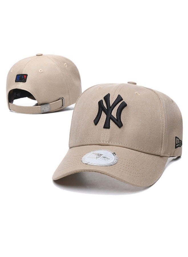 New Era 9Fort New York Yankees Baseball Hat Duck billed Hat Pointed Hat Sun Hat Pure Cotton Men's and Women's Hat Baseball Outdoor