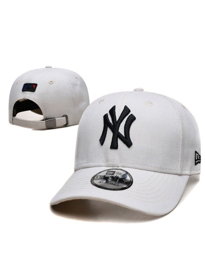 New Era 9Fort New York Yankees Baseball Hat Duck billed Hat Sun Hat Pointed Hat Sun Hat Pure Cotton Men's and Women's Hat Baseball Outdoor