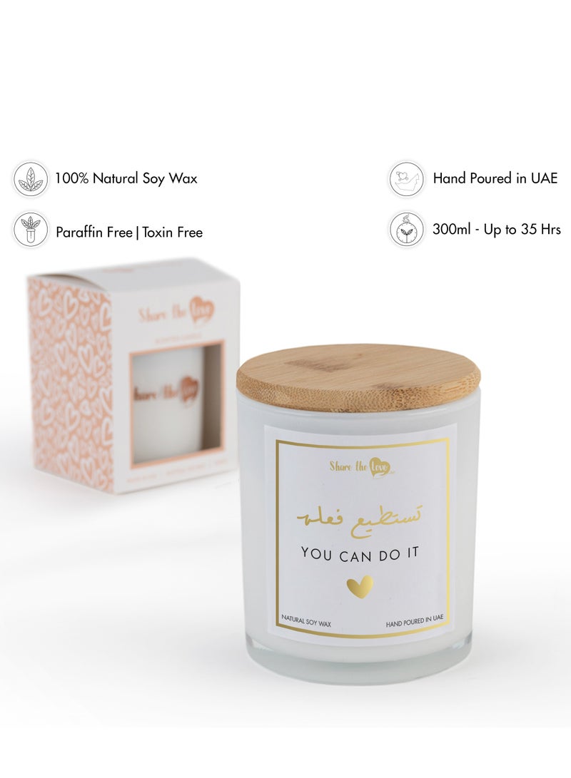 You can do it - Scented Soywax Candle