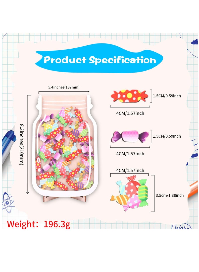 Gifts Reward Chart for Kids, Toddlers Magnetic Reward Jar Reward Chart Set Personalized Candy Reward Jar Chore Chart for Boys Girls Good Behavior Home Training Rewards Jar Gift