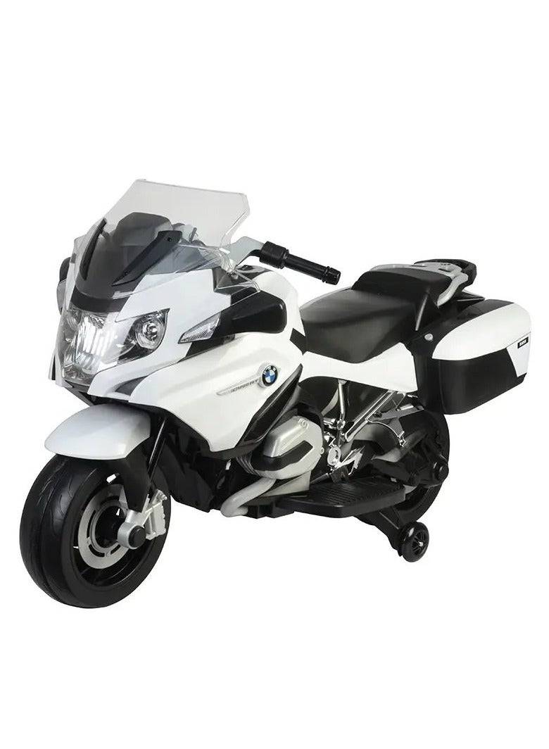 BMW Licensed Ride on Bike - White (12V)