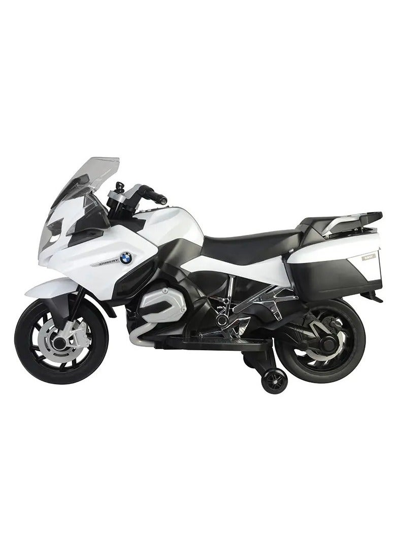 BMW Licensed Ride on Bike - White (12V)